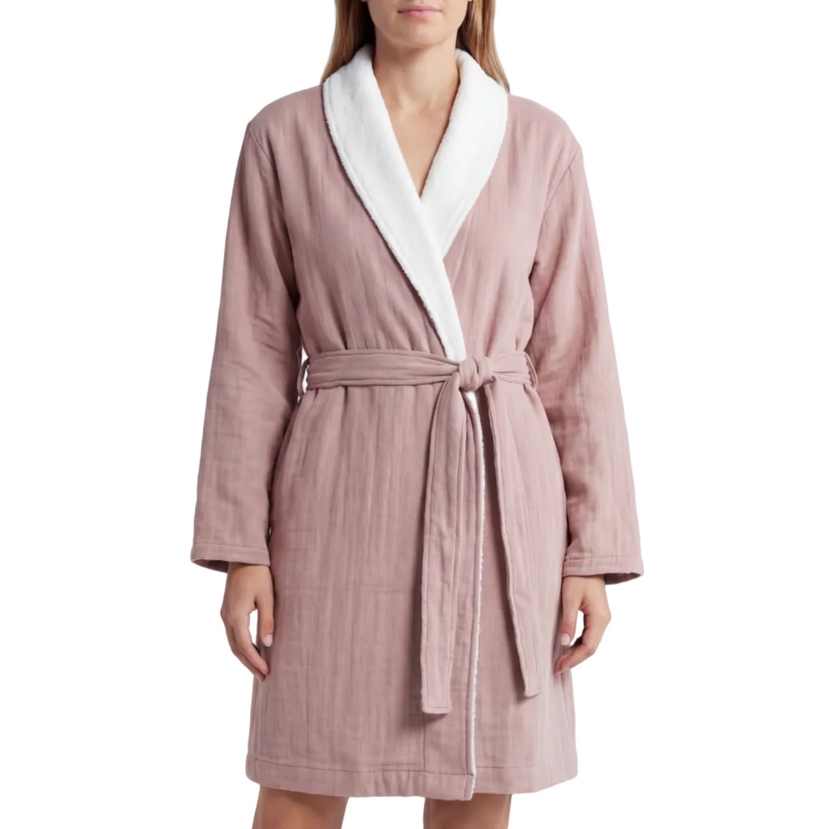 Soluna – double-side muslin/terry shawl robe