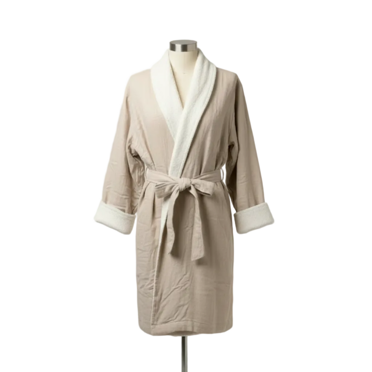 Soluna – double-side muslin/terry shawl robe