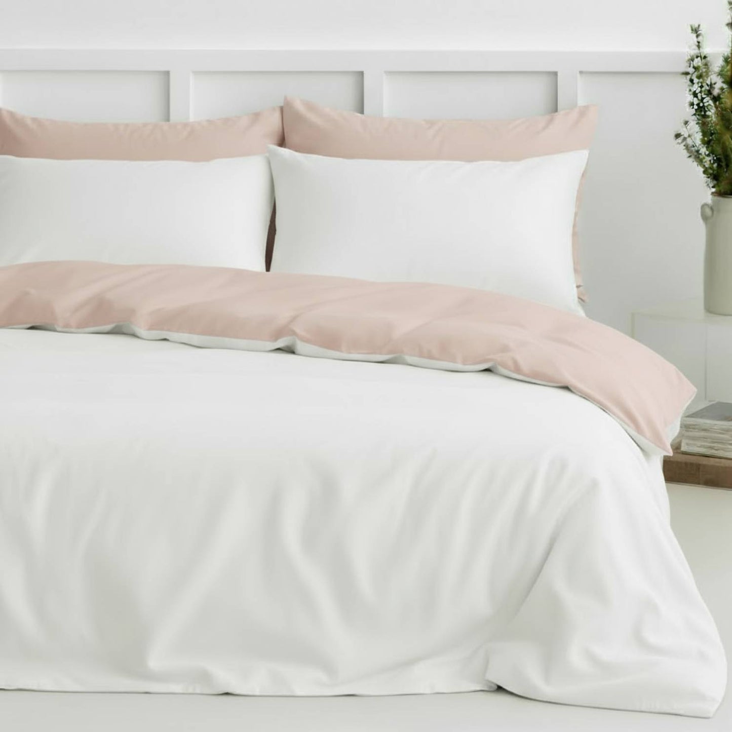 Organic cotton white bathrobe
