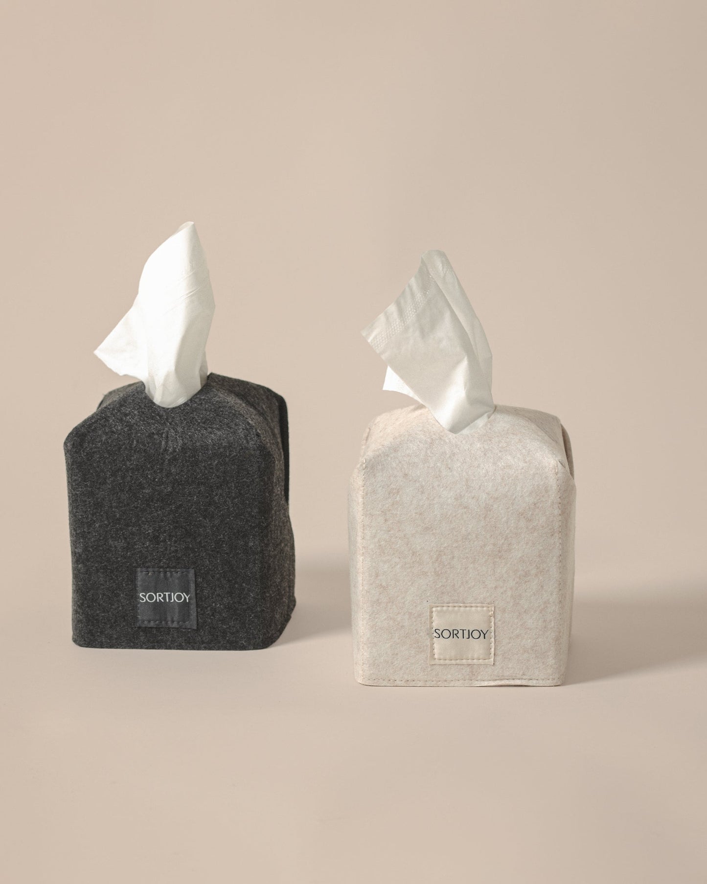Felt Tissue Box Cover | Decorative Tissue Box Holder for Home & Office