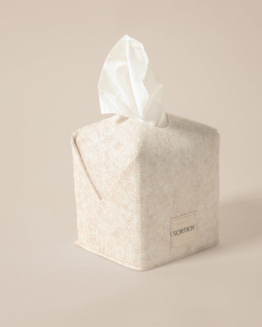 Felt Tissue Box Cover | Decorative Tissue Box Holder for Home & Office