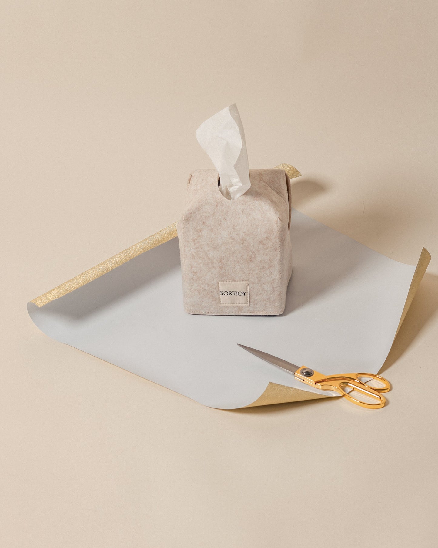 Felt Tissue Box Cover | Decorative Tissue Box Holder for Home & Office
