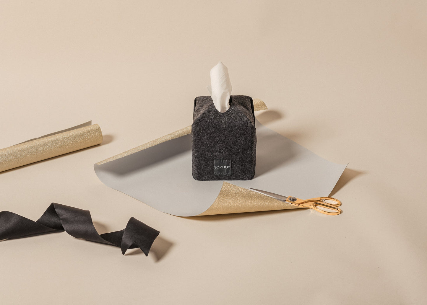 Felt Tissue Box Cover | Decorative Tissue Box Holder for Home & Office
