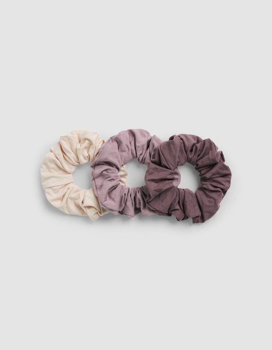Bamboo stretch-knit scrunchies