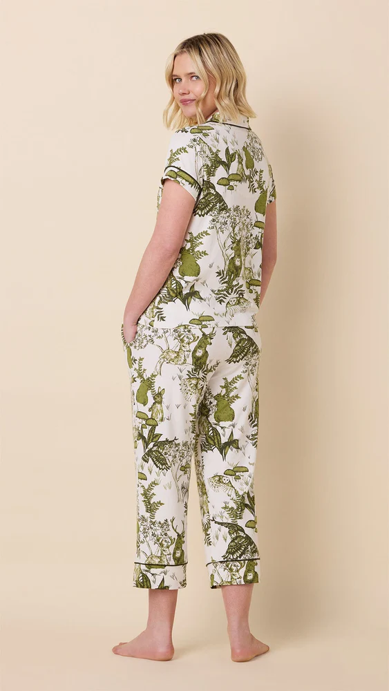 Woodside Pima Knit Capri Pajama Set | The Cat's Pajamas