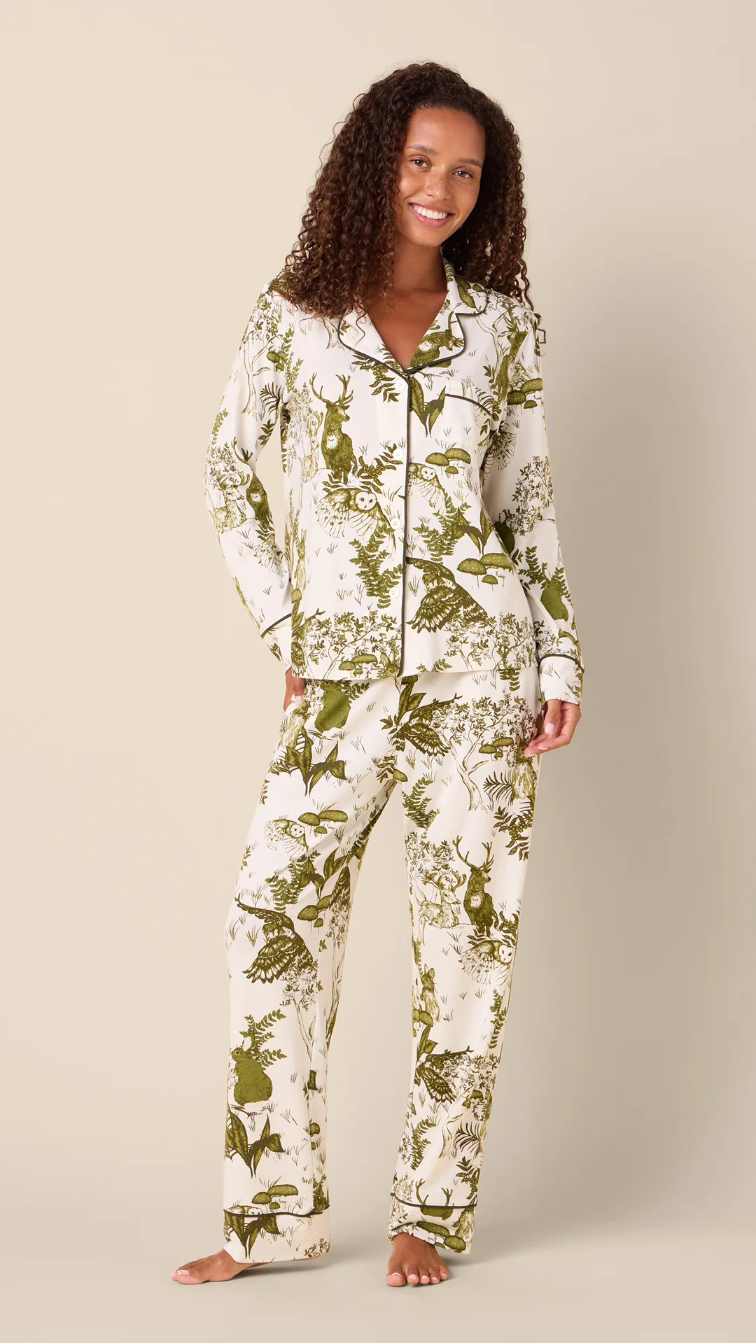 Woodside Pima Knit Long Pajama Set | The Cat’s Pajamas