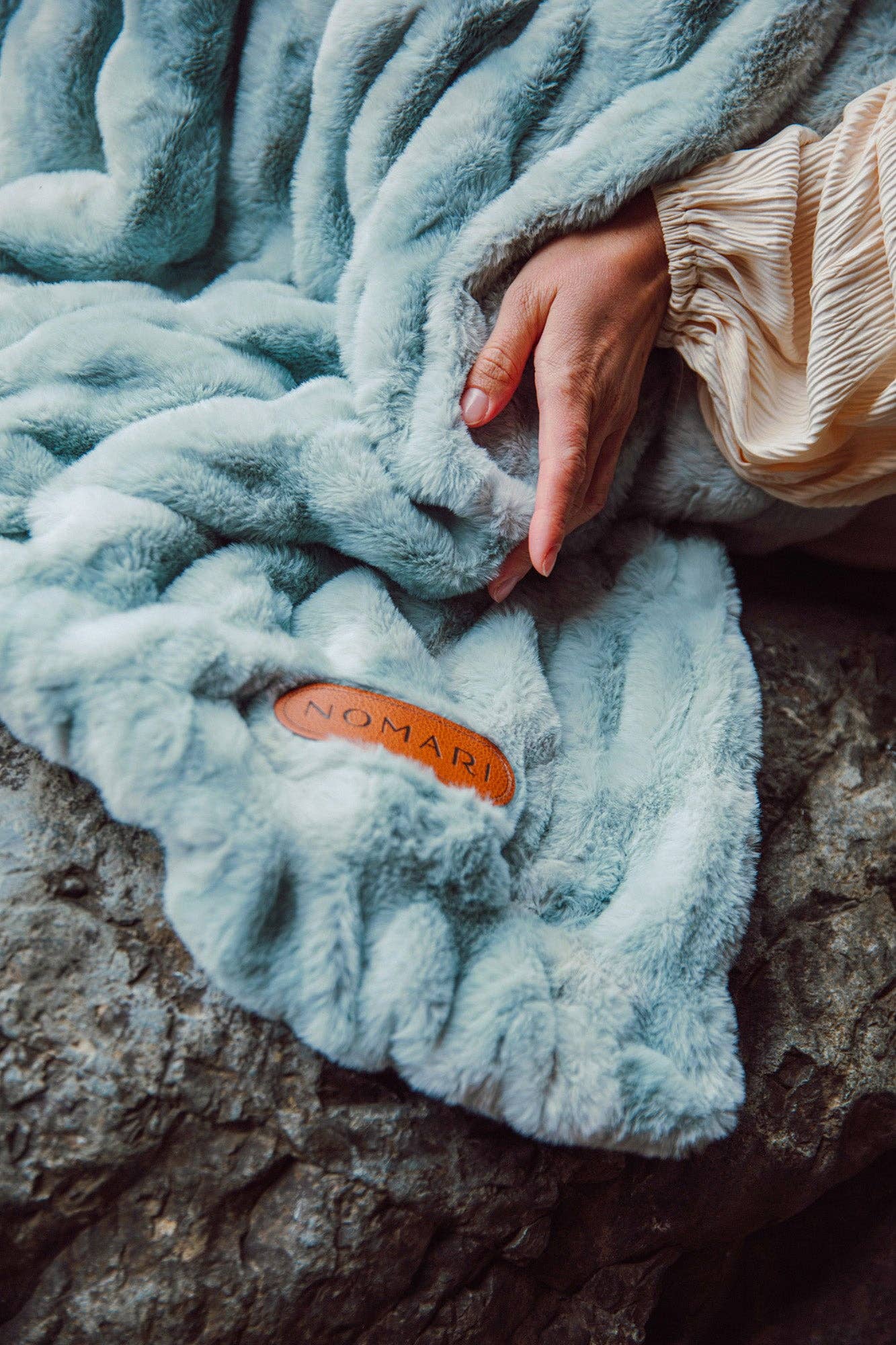 Cascade Throw Blanket – Luxury Faux Fur by Little Giraffe | Madeline + Oliver