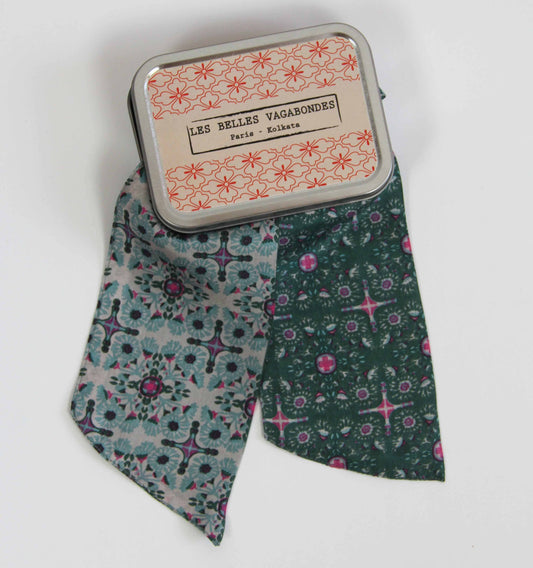 Casablanca Khaki Silk Headband | Les Belles Vagabondes