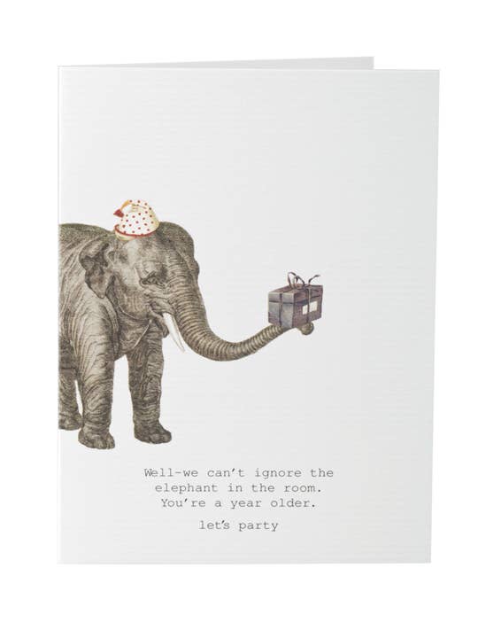 We Can't Ignore the Elephant Greeting Card