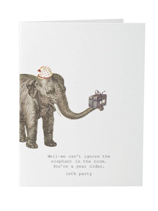 We Can't Ignore the Elephant Greeting Card