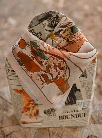 September Ride Cowgirl Silk Scarf | Western Wild Rag | Tirzah