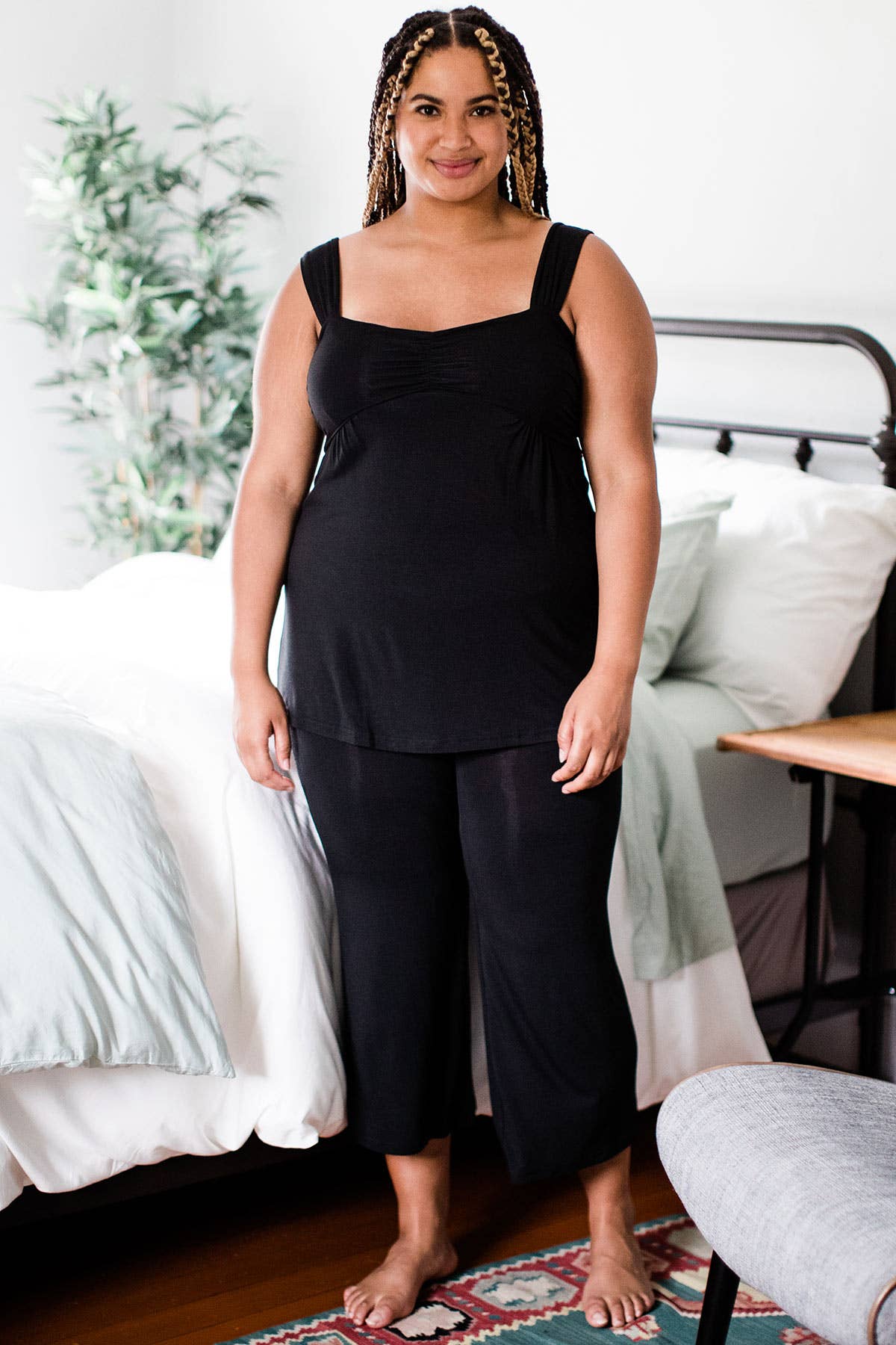 Cleo Babydoll Bamboo Pajama Set | Yala