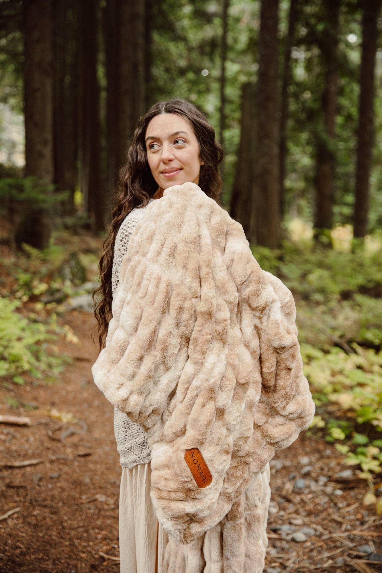 Cascade Throw Blanket – Luxury Faux Fur by Little Giraffe | Madeline + Oliver