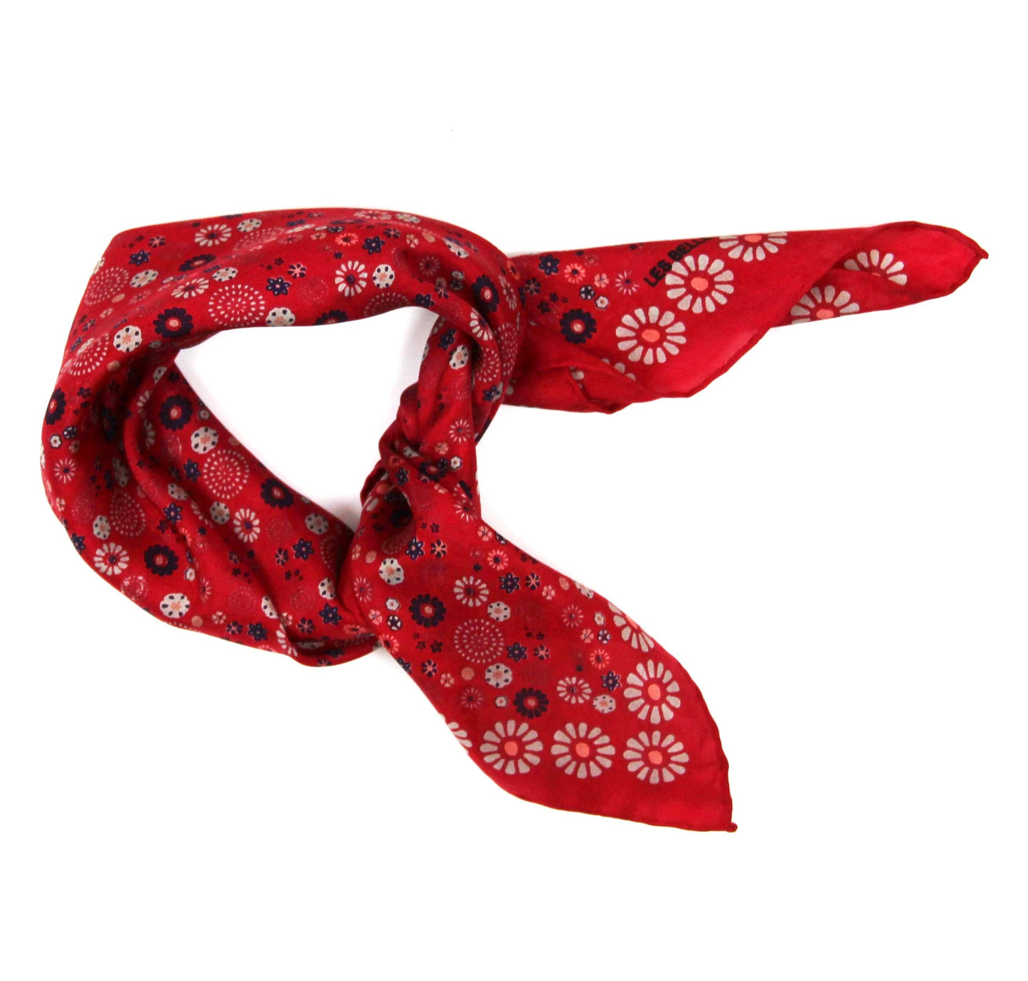 Hanami Red Mini Silk Scarf | Les Belles Vagabondes