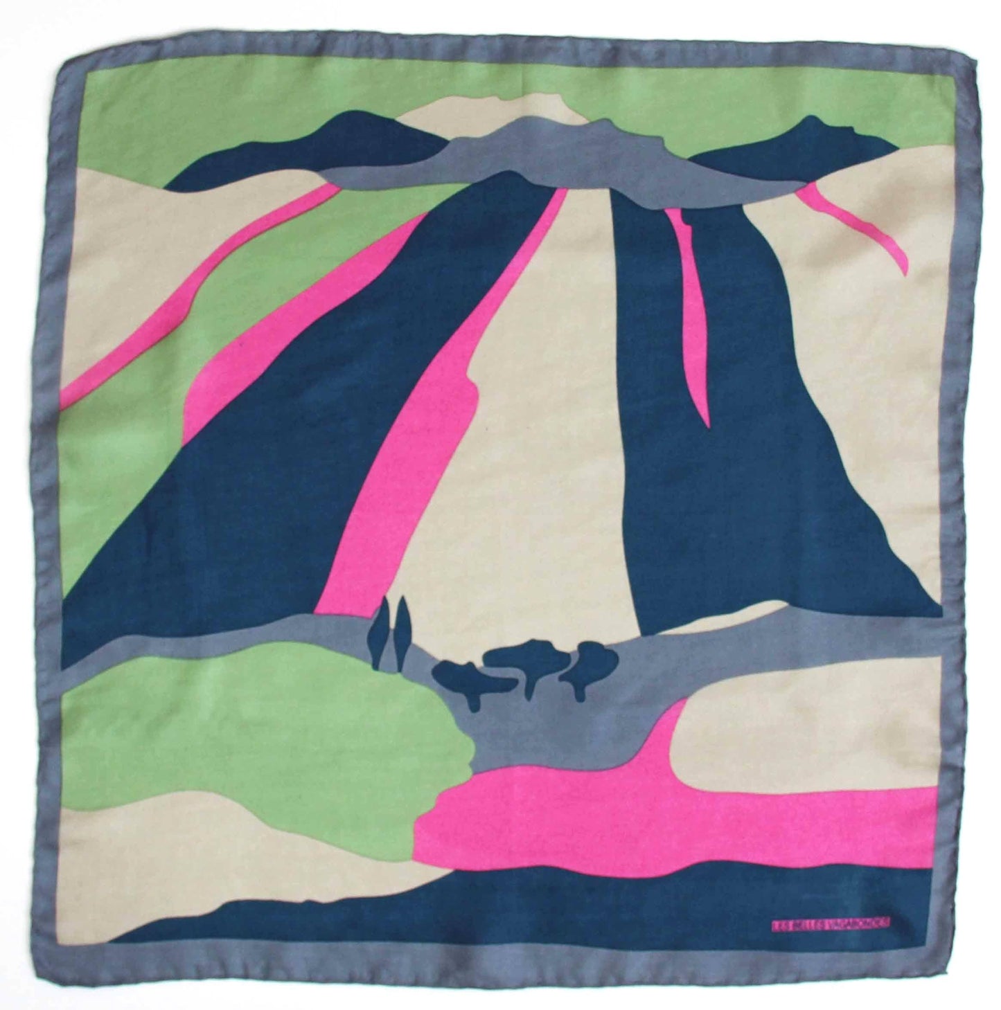 Vivaro Fuchsia Mini Silk Scarf | Les Belles Vagabondes