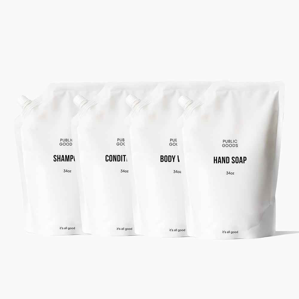 Bath & body essentials refill set