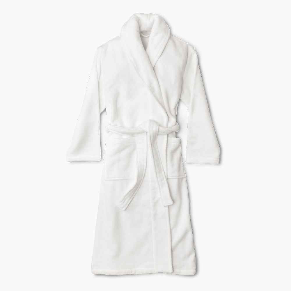 Organic cotton white bathrobe