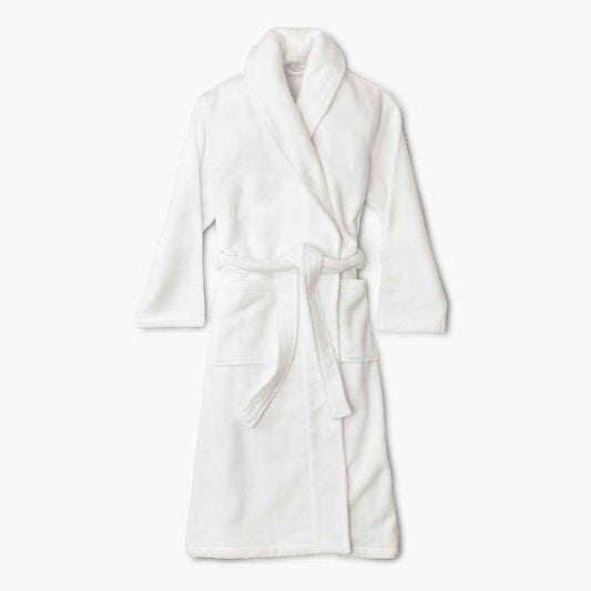 Organic cotton white bathrobe