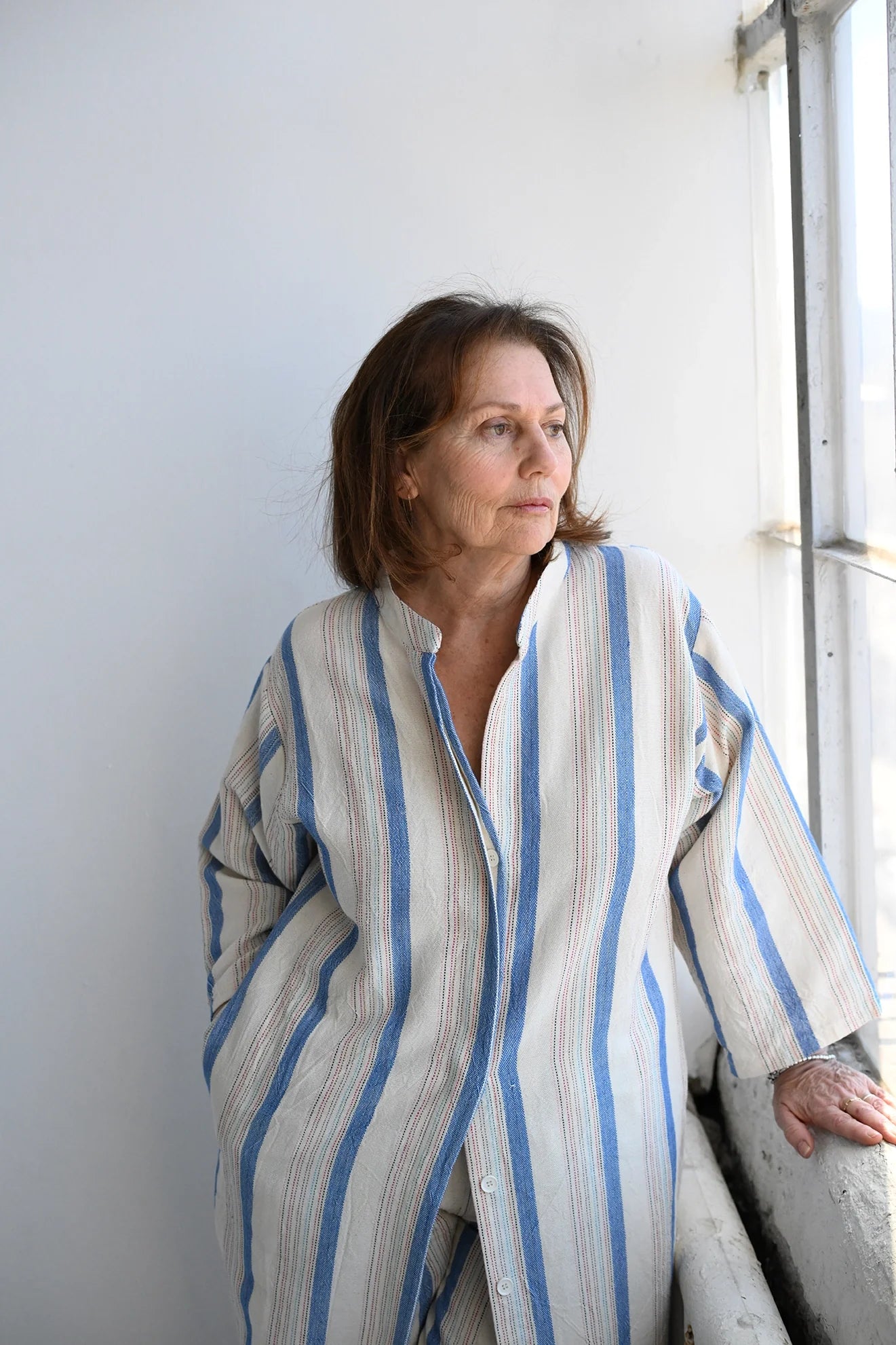 Blue Ivory Montauk Button Down Kaftan