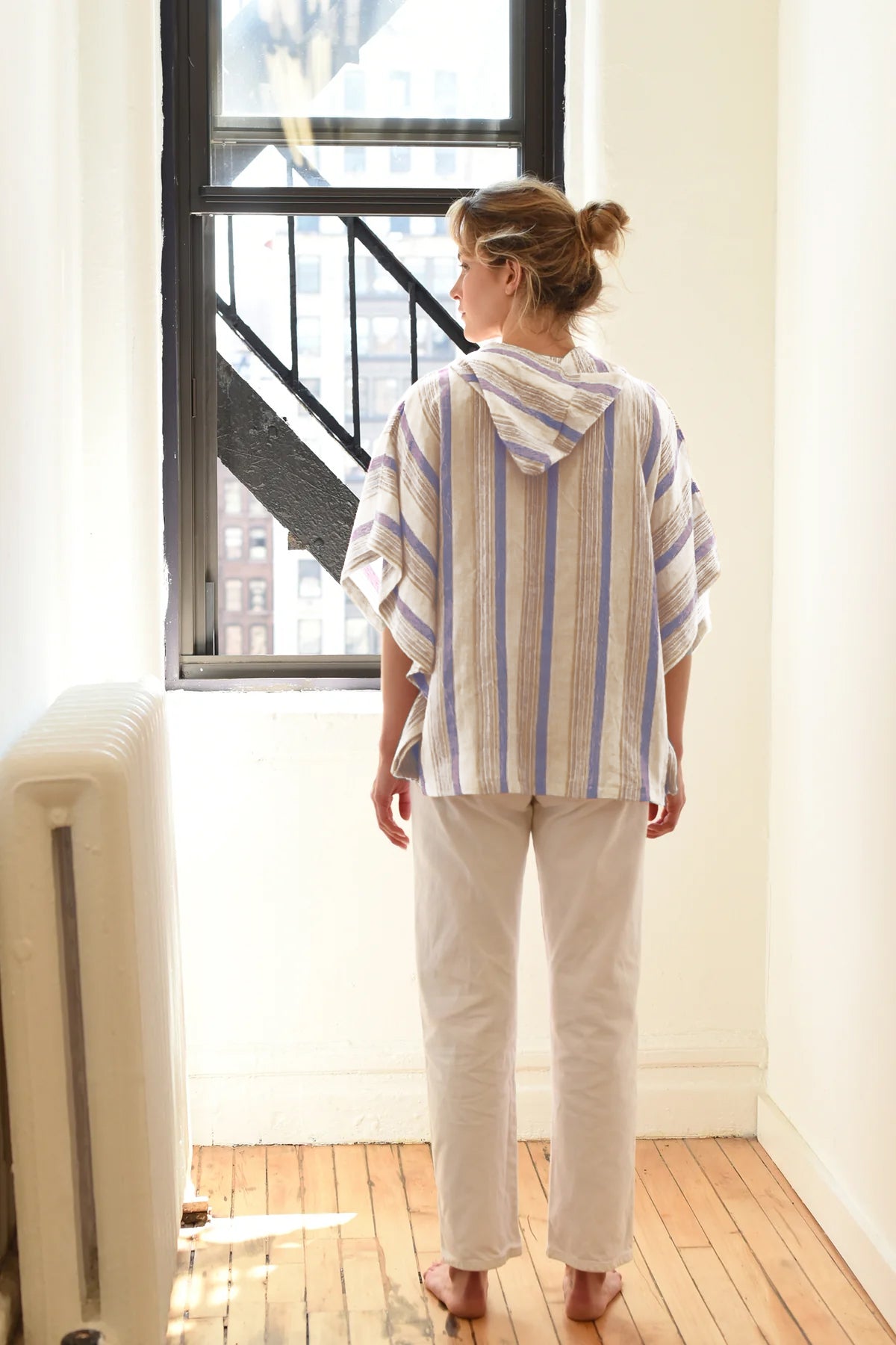 Blue Ivory Montauk Poncho | Home & Loft