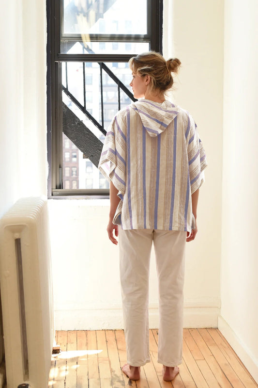Blue Ivory Montauk Poncho | Home & Loft