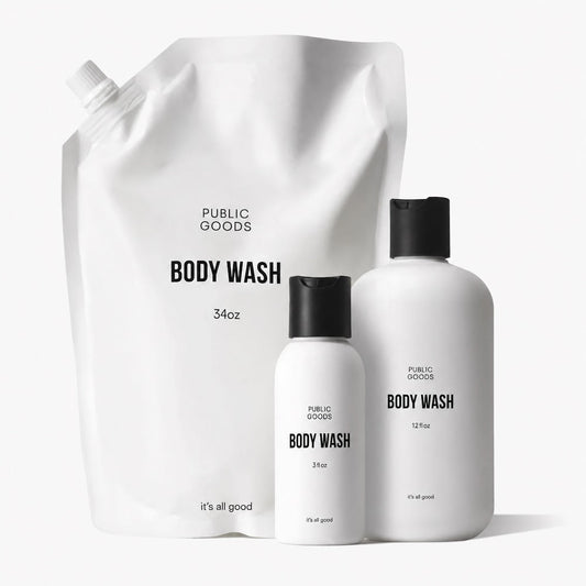 Body wash travel & home set