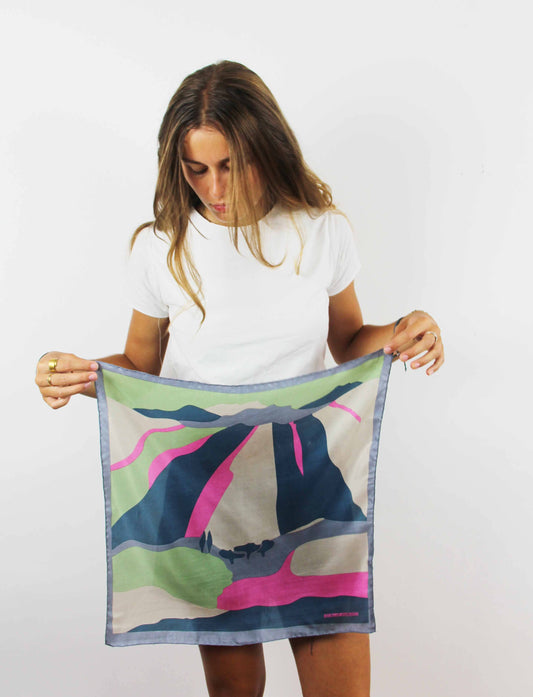 Vivaro Fuchsia Mini Silk Scarf | Les Belles Vagabondes