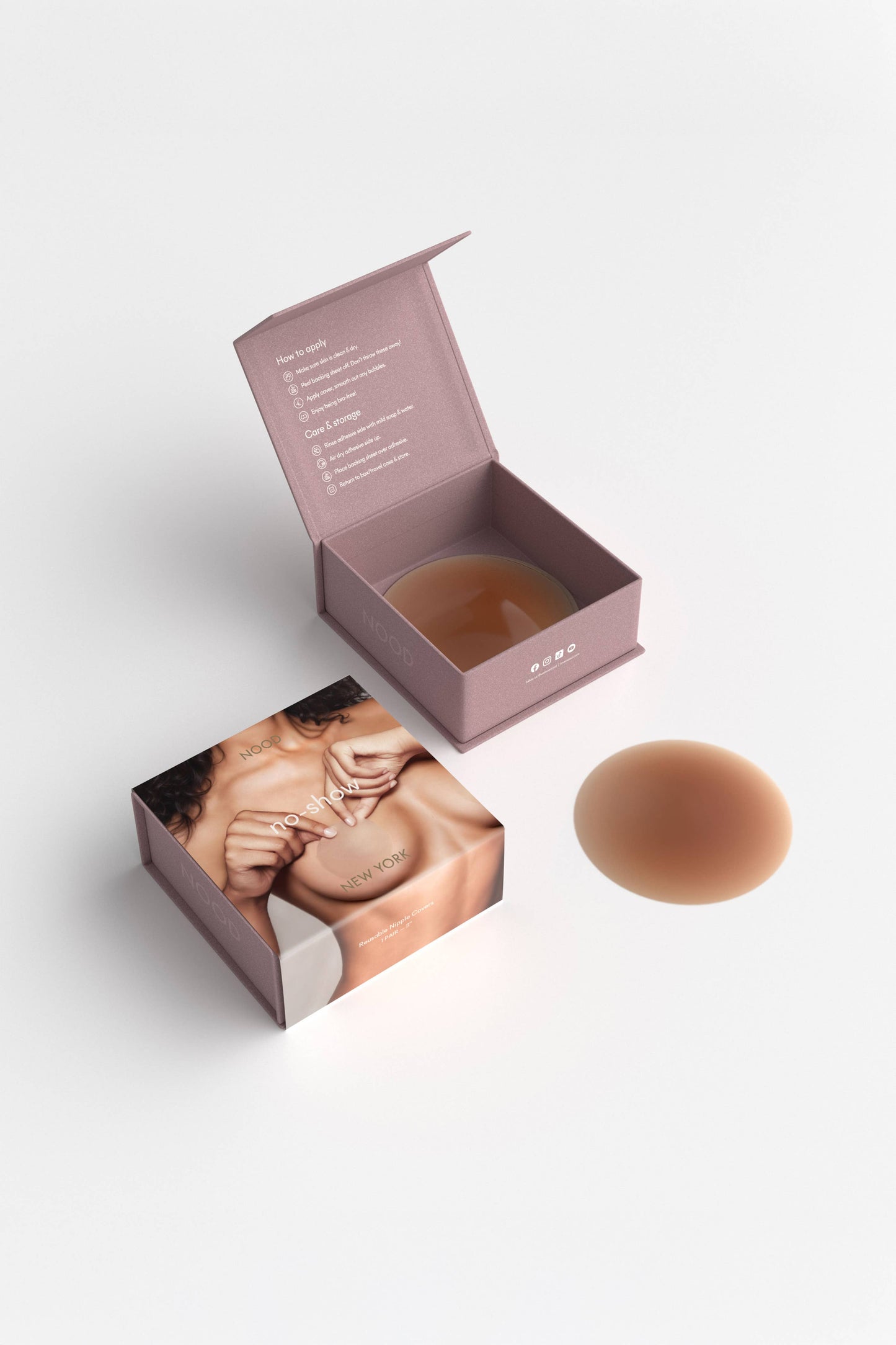 No-Show Reusable Adhesive Nipple Covers | SkinFinish™ Silicone