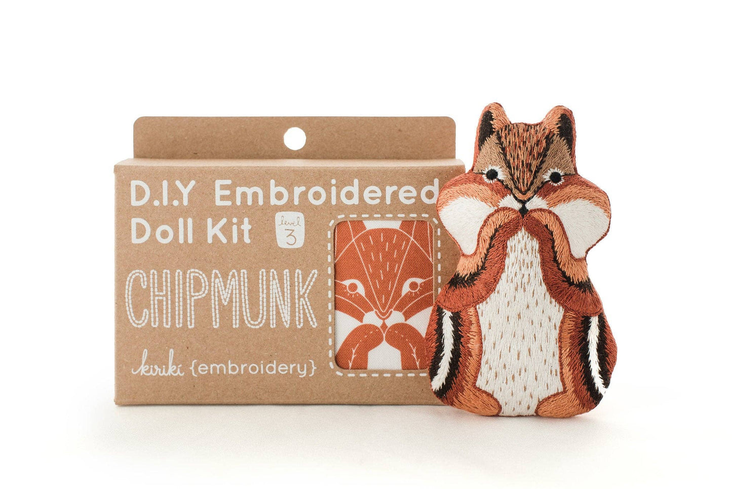 Chipmunk Embroidery Kit | Kiriki Press