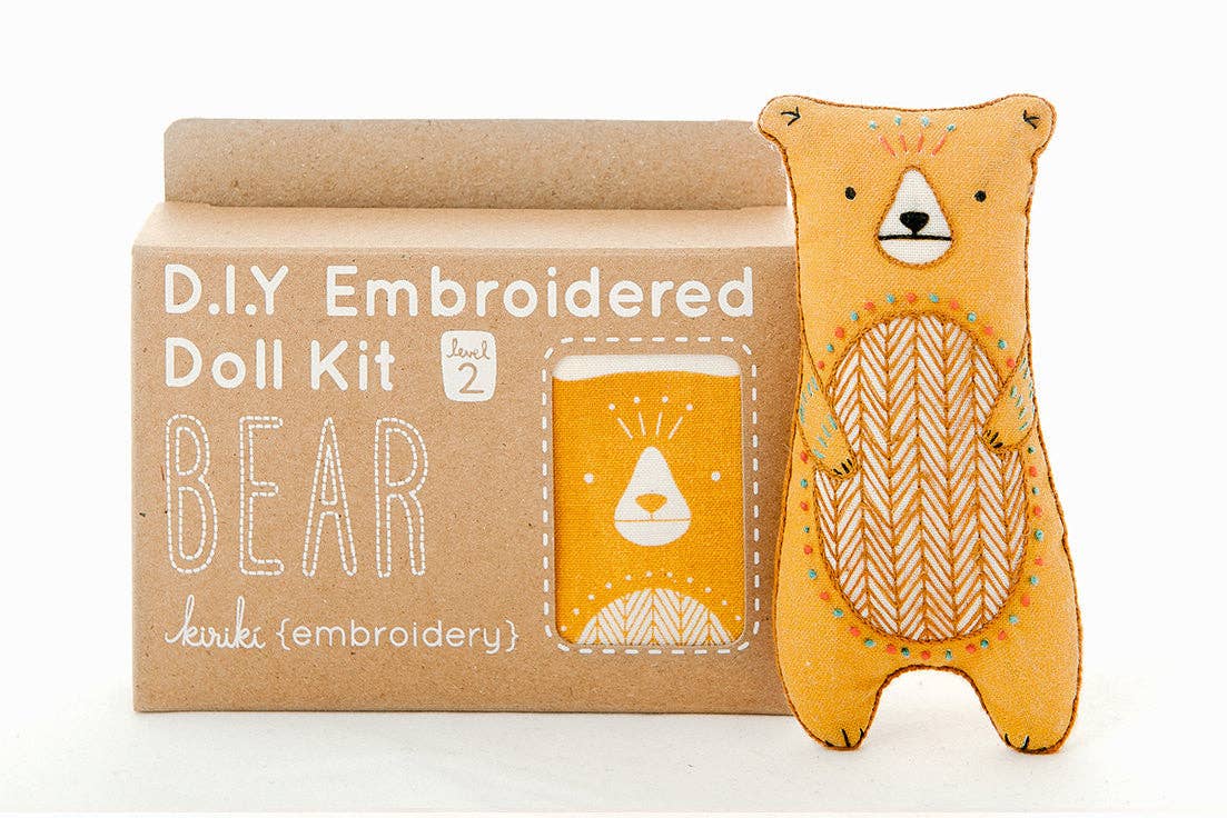 Bear Embroidery Kit | Kiriki Press