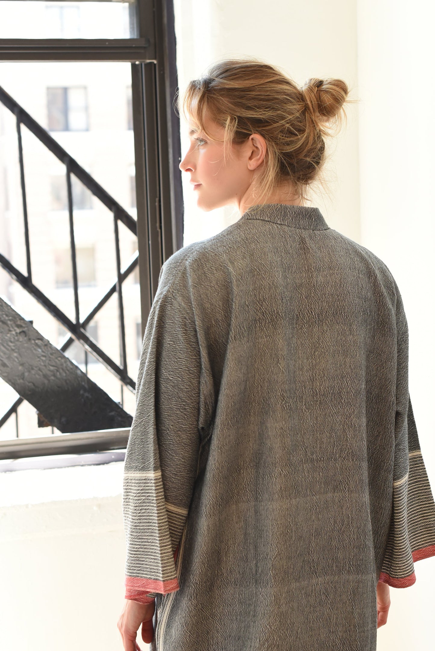 Charcoal Tribeca Long Sleeve Maxi Kaftan | Home & Loft