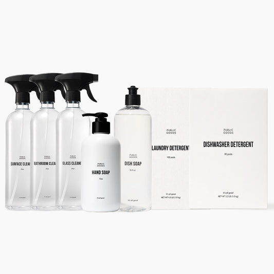 Cleaning essentials set