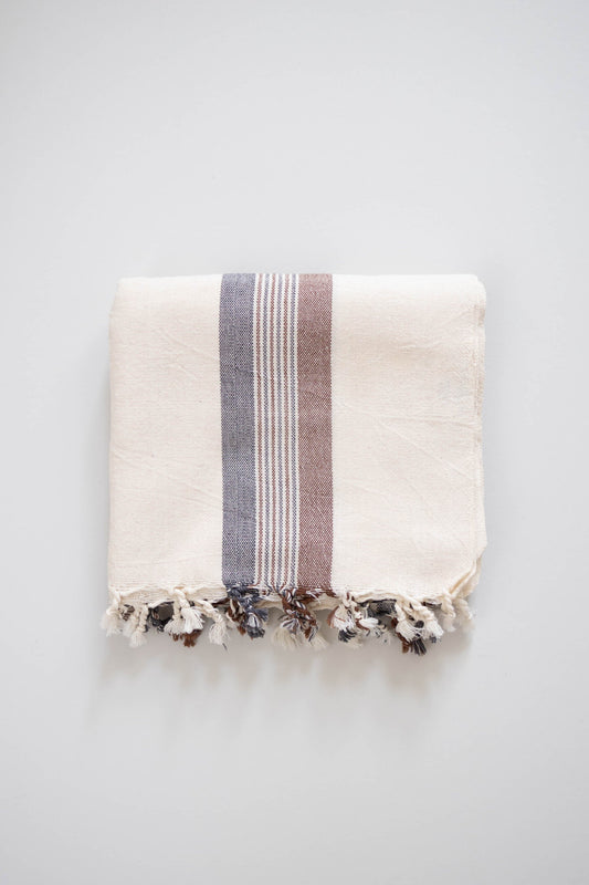 Brown Cream Nomad Towel | Home & Loft