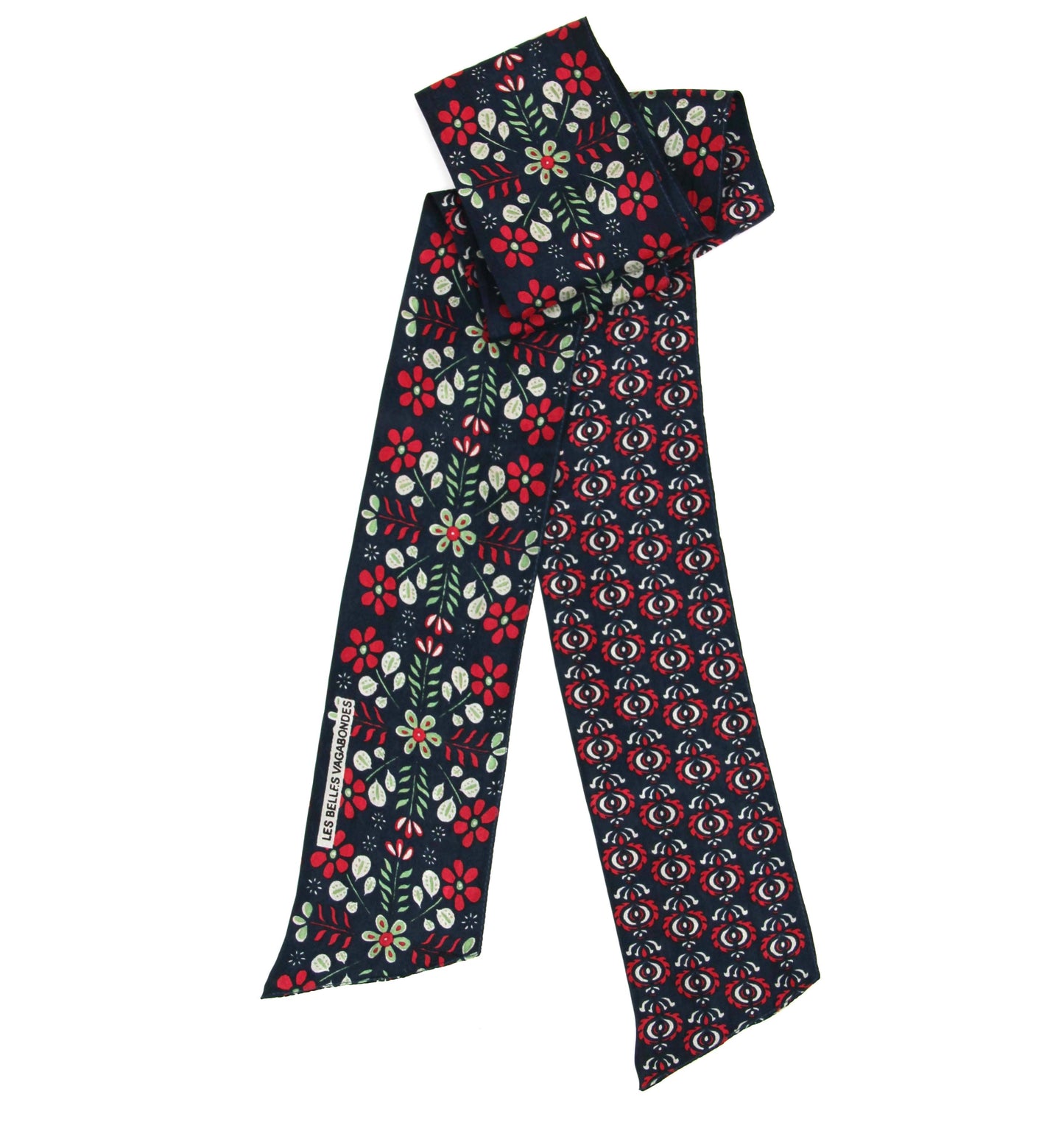 Ludmila Marine Silk Headband | Les Belles Vagabondes