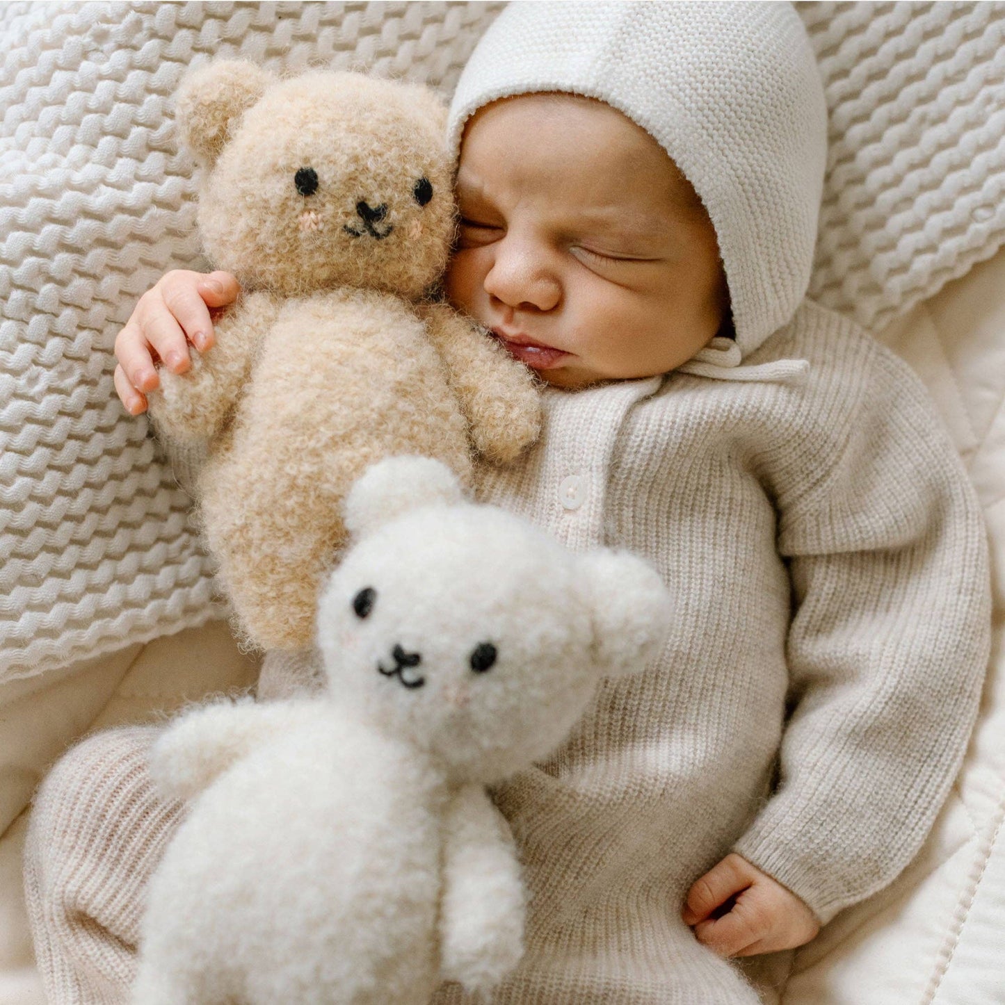 Baby Bouclé Bear in Honey | Cuddle + Kind
