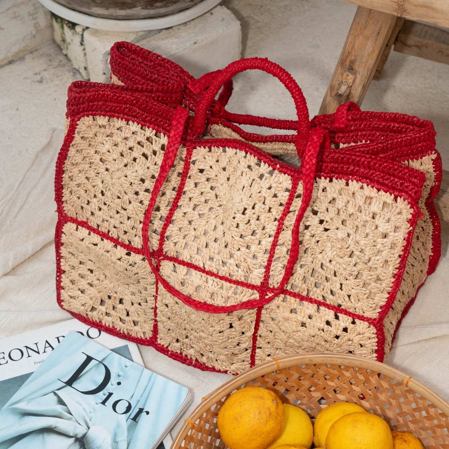 Carrey Raffia Tote Bag | Zanatay