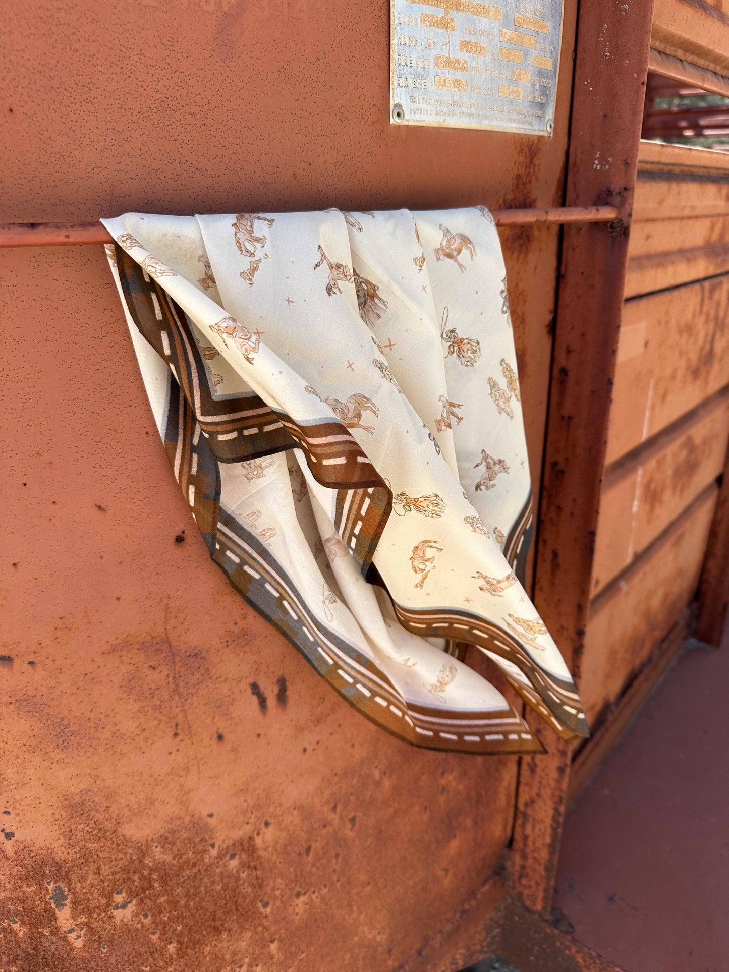 Saddle Club Silk Western Wild Rag Scarf | Eco-Friendly Cowgirl Accessory | Tirzah