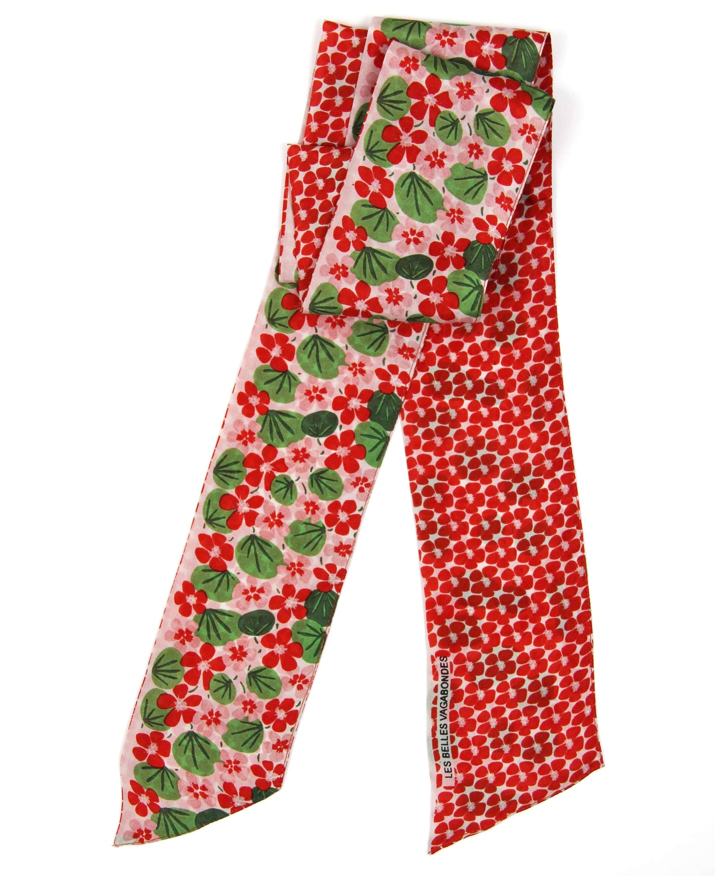 Petal Orange Silk Headband | Les Belles Vagabondes