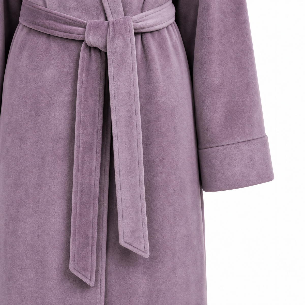 Plush velour women's robe