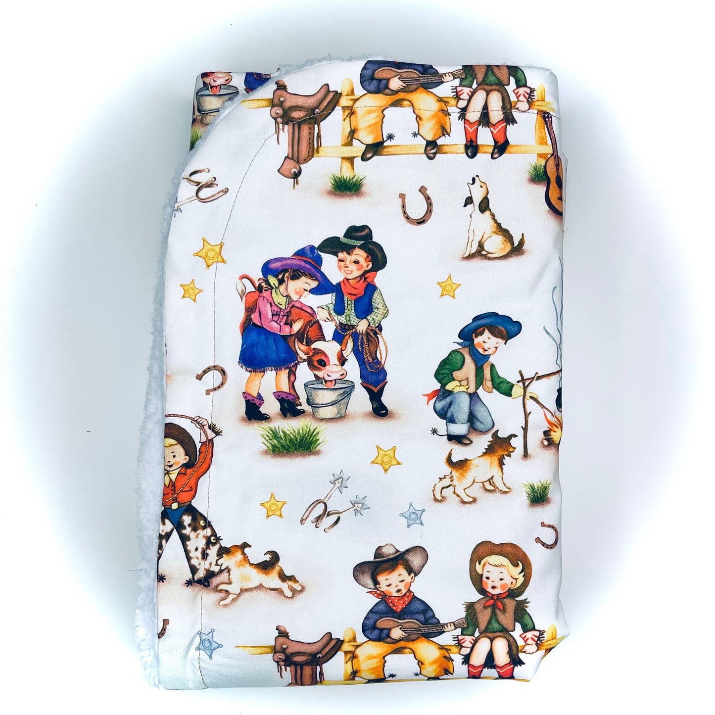 Cowboy Home on the Range Baby Blanket