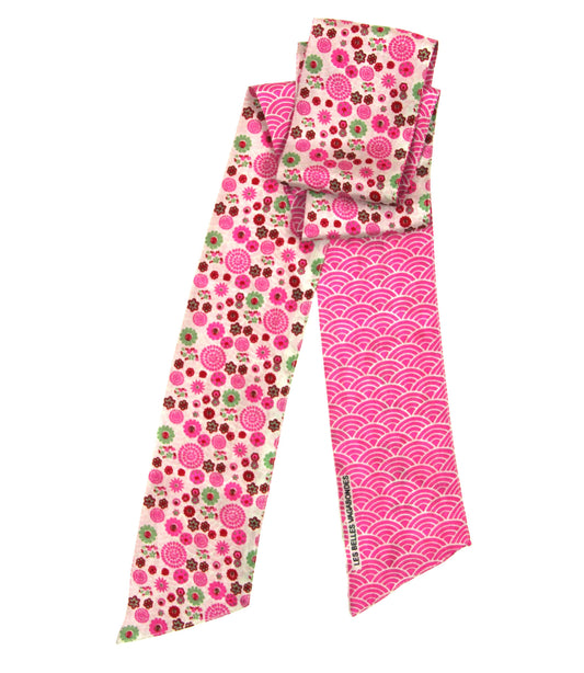 Akiko Fuchsia Silk Headband | Les Belles Vagabondes