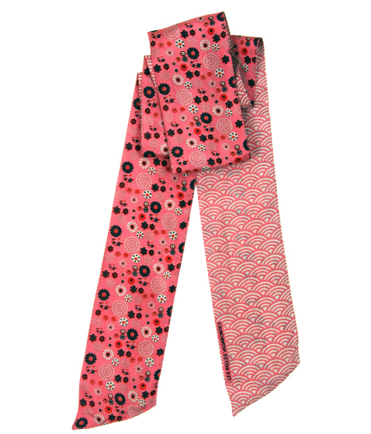 Akiko Rose Silk Headband | Les Belles Vagabondes