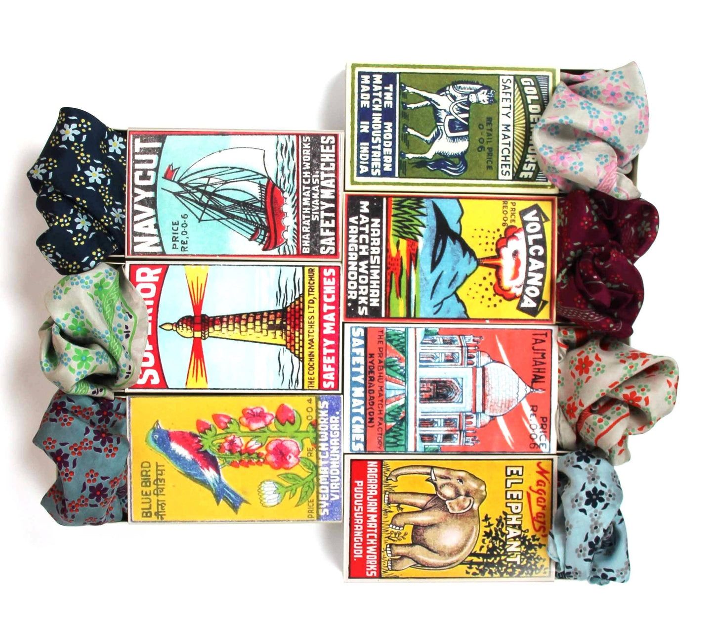 Natasha Prune Purple Mini Silk Scarf | Les Belles Vagabondes