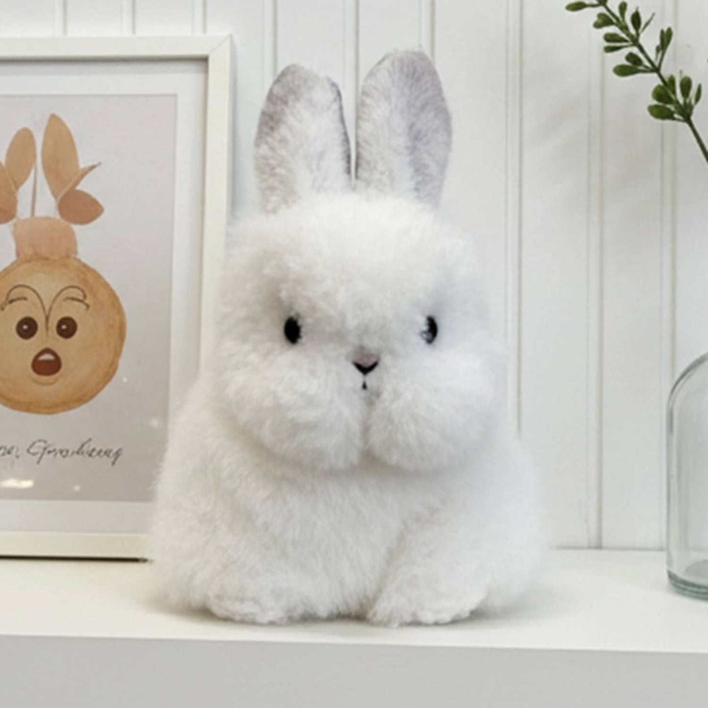 Alpaca Stuffed Animal Bunny – Micro 6" White | Shupaca