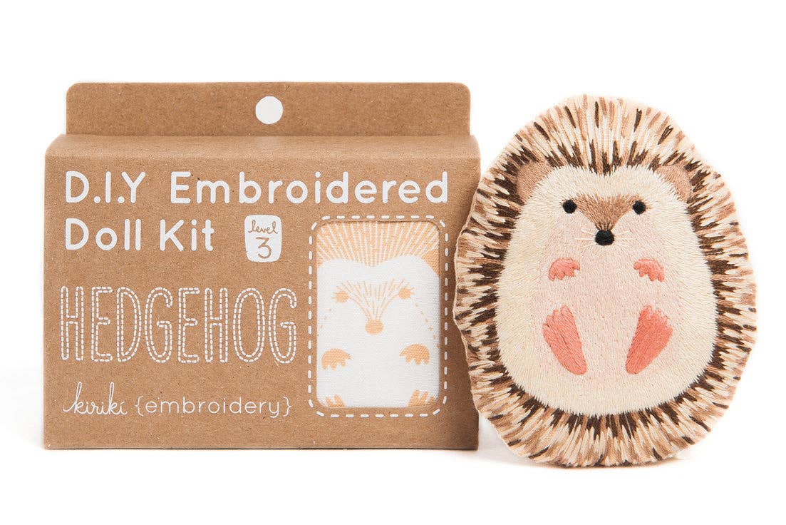 Hedgehog Embroidery Kit | Kiriki Press