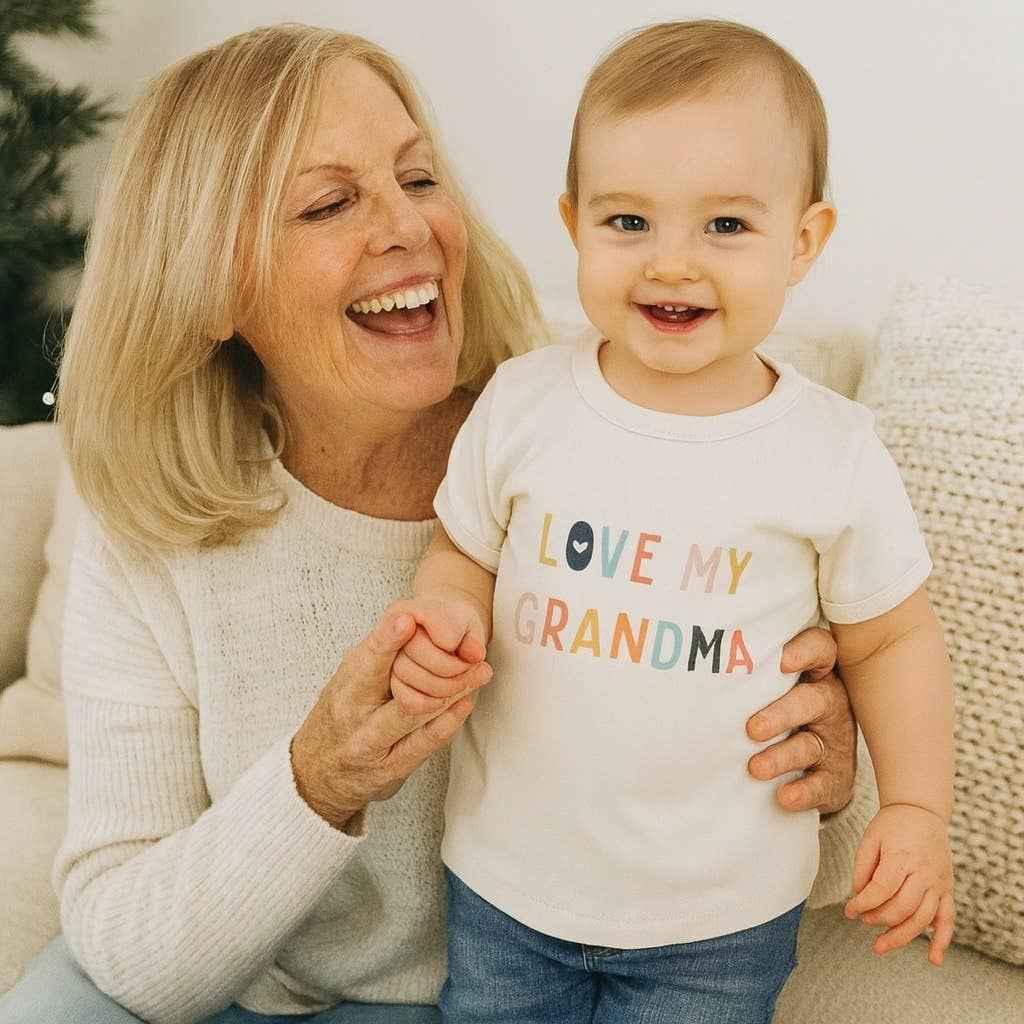 Kid toddler graphic tee | love grandma
