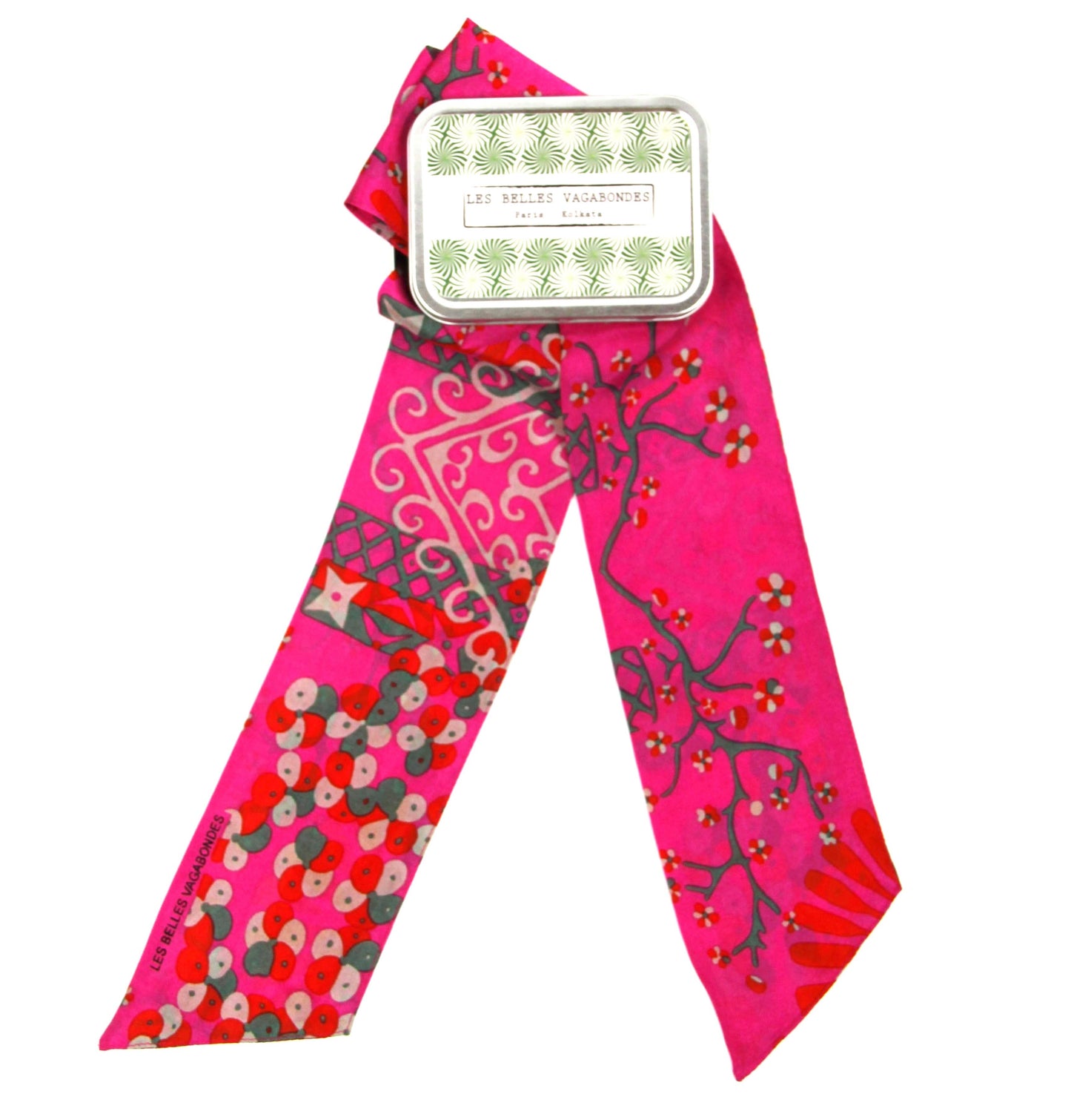 Masami Fuchsia Silk Headband | Les Belles Vagabondes