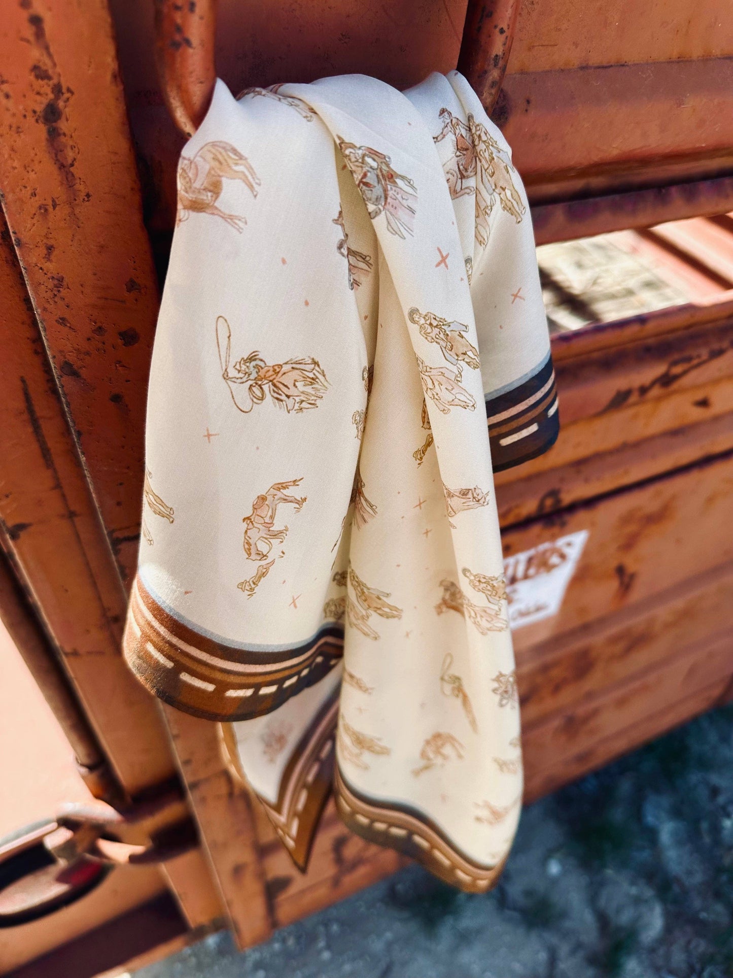Saddle Club Silk Western Wild Rag Scarf | Eco-Friendly Cowgirl Accessory | Tirzah