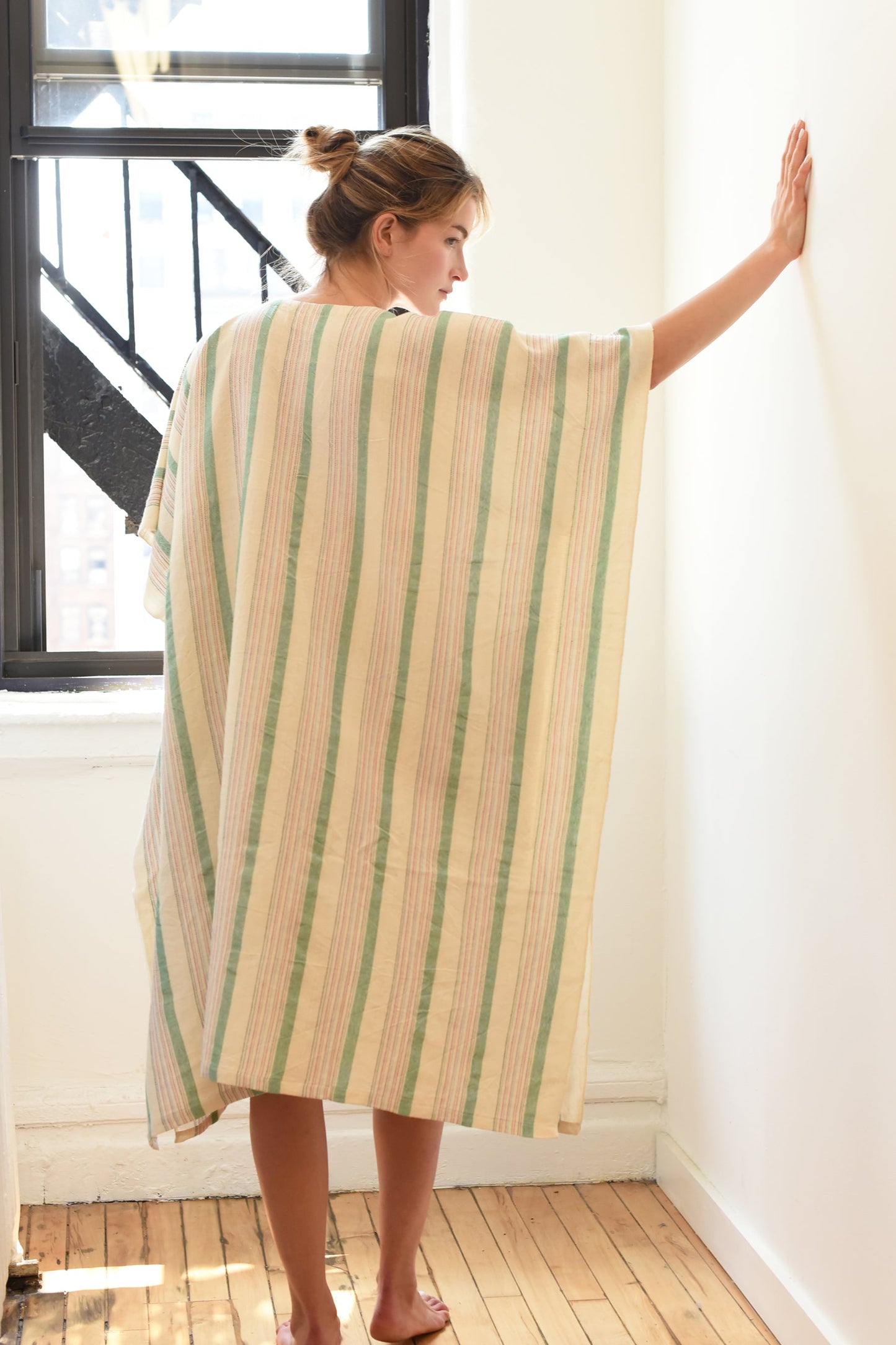 Green Ivory Montauk V-Neck Kaftan | Home & Loft