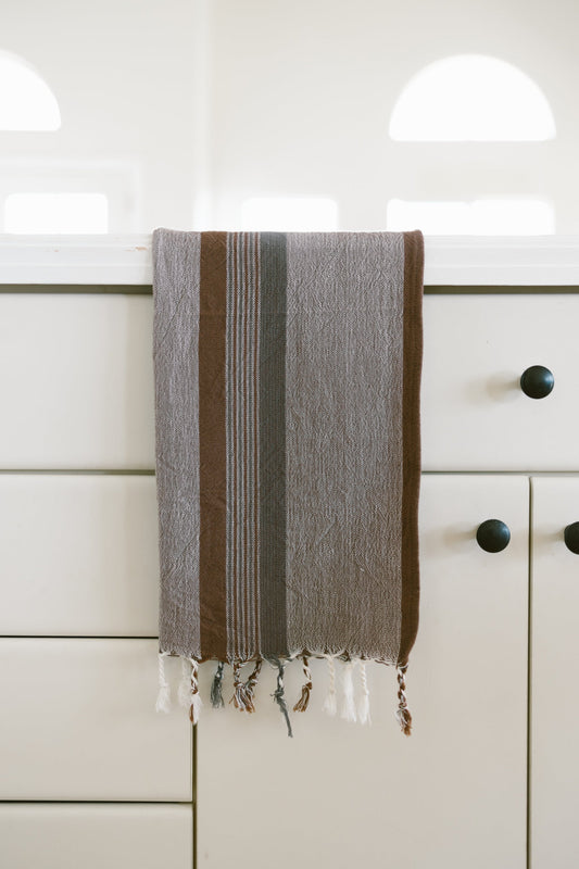 Brown Grey Nomad Hand Towel | Home & Loft